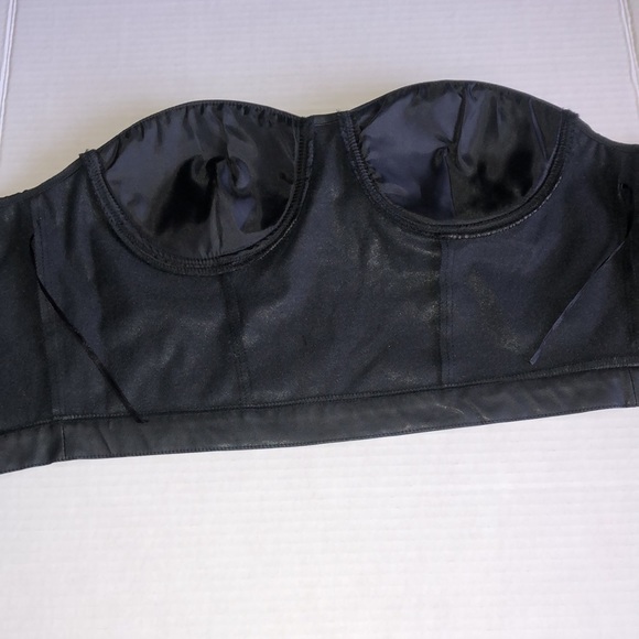 SayWhat Spike Leather Crop Top - Picture 7 of 14